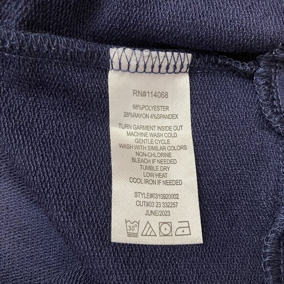 Chill Collective Girls "Be Your Authentic Self" Navy/Ivory Long Sleeve Shirt L - Picture 4 of 7